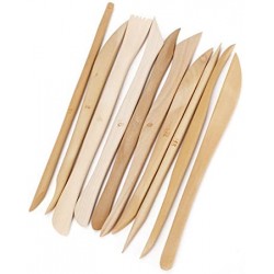 set de 10 outils de modelage en bois pour pâte