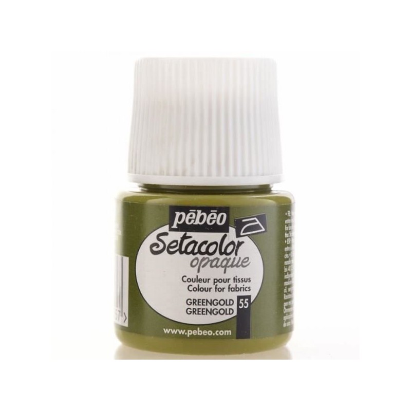 Setacolor Opaque PEBEO 45 ml greengold 55