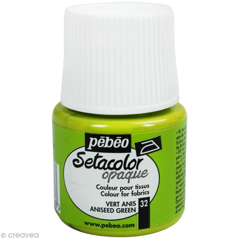 Setacolor Opaque PEBEO 45 ml vert anis 32