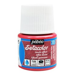 Setacolor opaque effet daim PEBEO 45 ml rose poudre 305