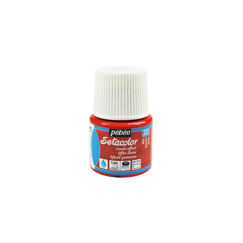 Setacolor opaque effet daim PEBEO 45 ml rouge 303