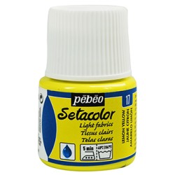 Setacolor transparent PEBEO 45 ml jaune citron 17