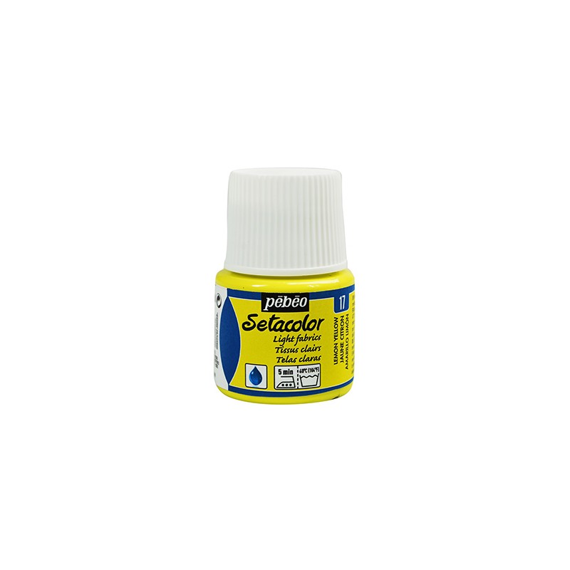 Setacolor transparent PEBEO 45 ml jaune citron 17