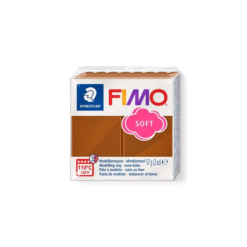 PATE POLYMERE FIMO SOFT Caramel 57gr REF 8020-7