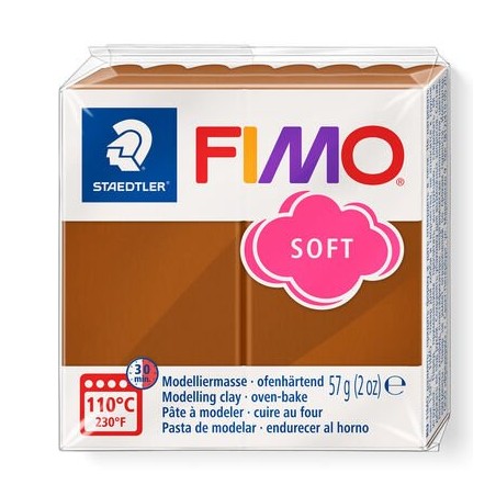 PATE POLYMERE FIMO SOFT Caramel 57gr REF 8020-7