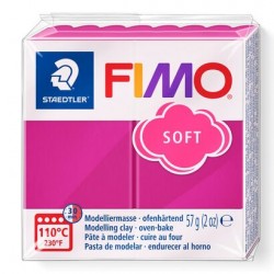 PATE POLYMERE FIMO SOFT Framboise 57 gr REF 8020-22