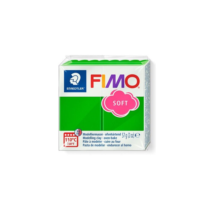 PATE POLYMERE FIMO SOFT Vert tropical 57 gr REF 8020-53