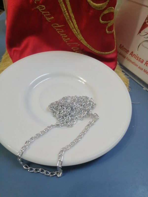Chaine  à maille argenté 1 mètre