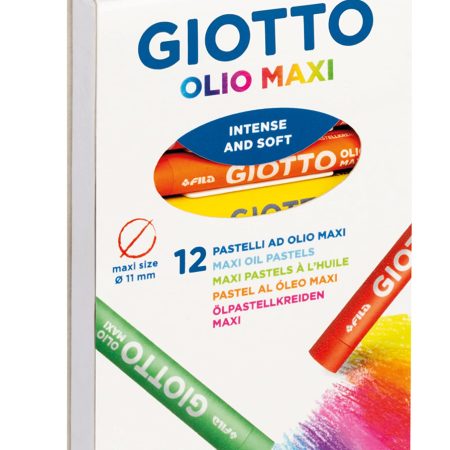 12 Maxi pastel huile diam 11 mm giotto