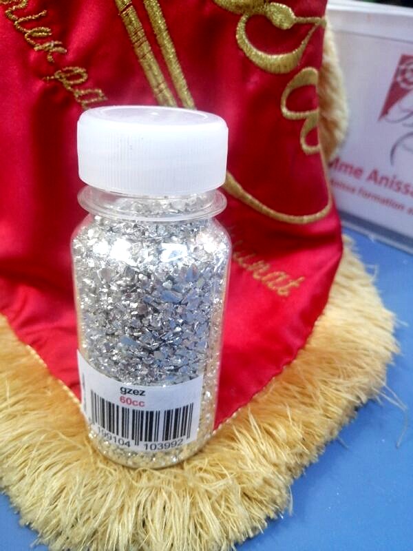 gzez metallique decoration resine argent 60cc