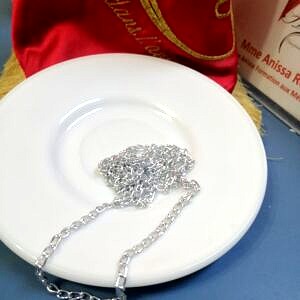 Chaine à maille argenté 1 mètre