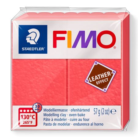 PATE POLYMERE FIMO EFFECT CUIR PASTEQUE 57 gr REF 8010-249
