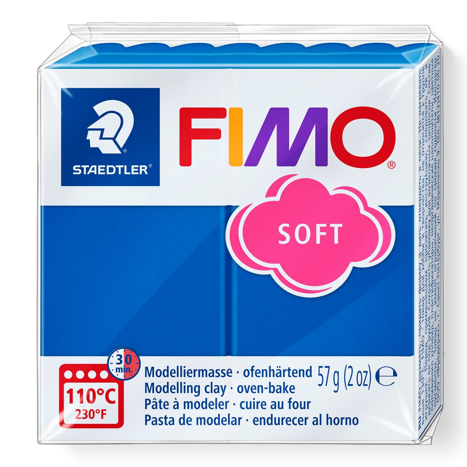 PATE POLYMERE FIMO SOFT BLEU PACIFIC 57 gr REF 8020-37