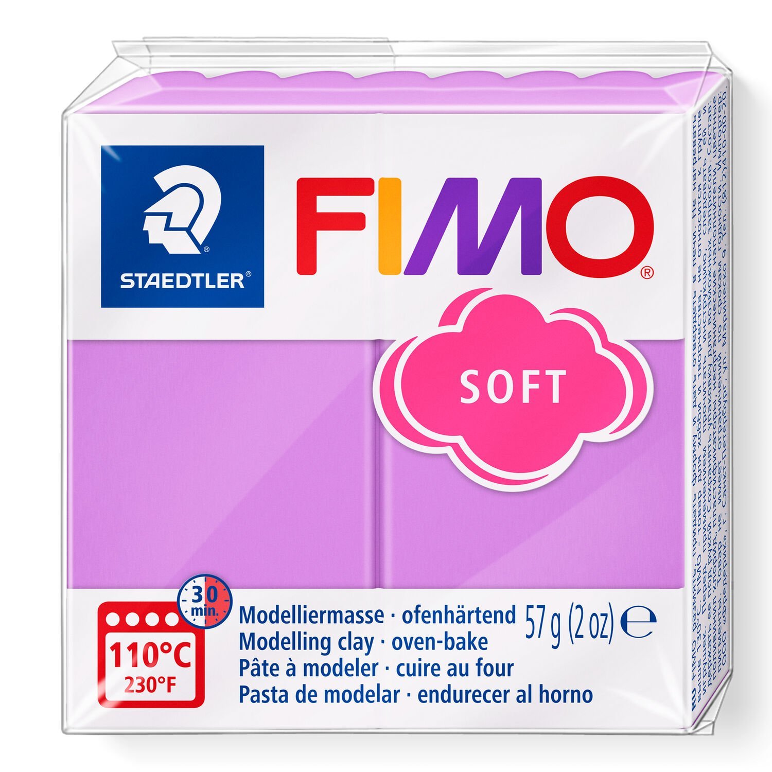 PATE POLYMERE FIMO SOFT LAVANDE 57 gr REF 8020-62
