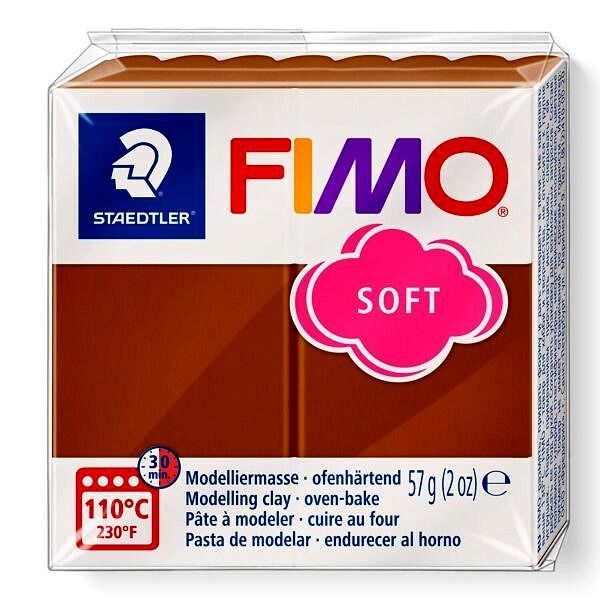 PATE POLYMERE FIMO SOFT CARAMEL 57 gr REF 8020-7