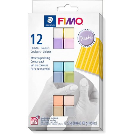 Paquet Pate Fimo Soft Pastel - 12 x 25 g