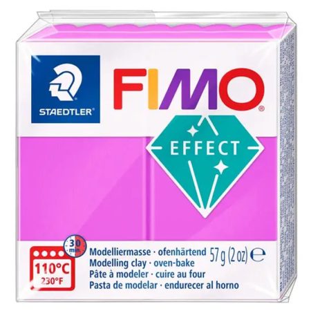 PATE POLYMERE FIMO EFFECT NEON LILAS 57 gr REF 8010-601