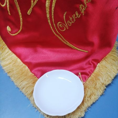 10 Assiettes en Céramique blanc rond 6cm