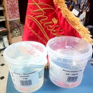 Resine epoxy cristal transparente bi-composants 1kg