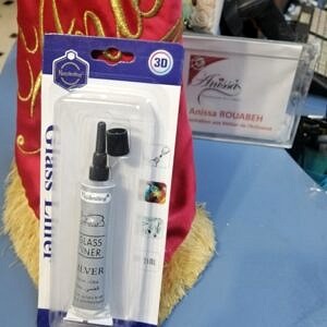 Cerne pour décoration sur verre 21 ml argent