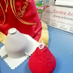 Moule silicone fraise diametre 60, h60mm