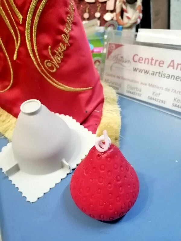 Moule silicone fraise diametre 60, h60mm