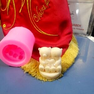 Moule silicone oursons freres 55 x 56 mm
