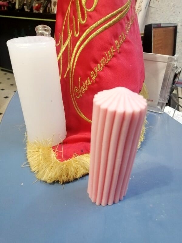 Moule silicone tour drappee 55 x 123mm