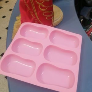 Moule silicone pour Savon 6 empreintes 95 x 55 x 25mm