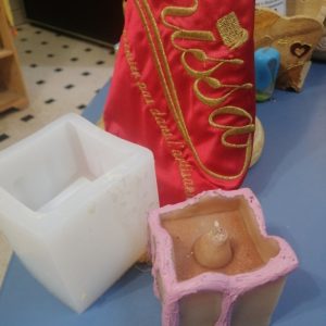 Moule silicone cube fendue