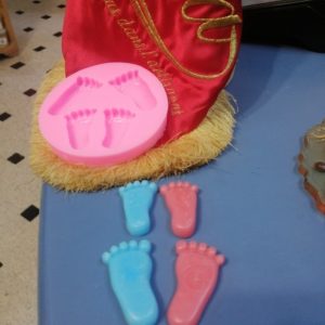 Moule silicone empreintes bebe