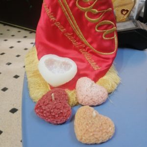 Moule silicone mini coeur rosé