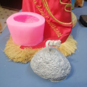 Moule silicone pierre ronde