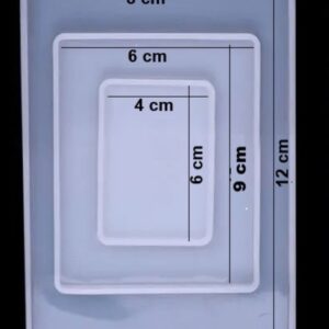 Kit 3 Moules silicone rectangle pour Resine PM