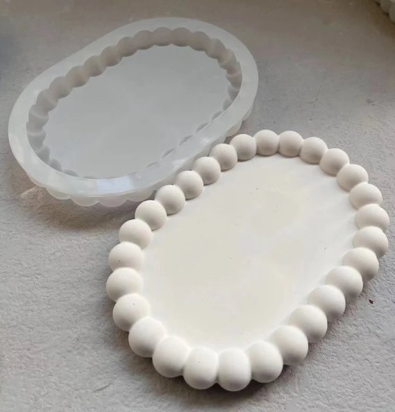 Moules silicone pour concrete en ovale