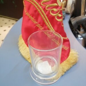 porte bougie en verre transparent longue 1 mèche