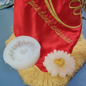 Moule silicone Marguerite cœur 54 mm